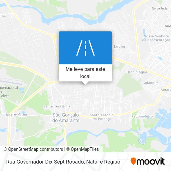 Rua Governador Dix-Sept Rosado mapa