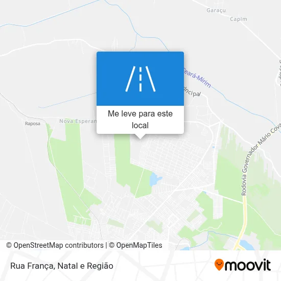 Rua França mapa