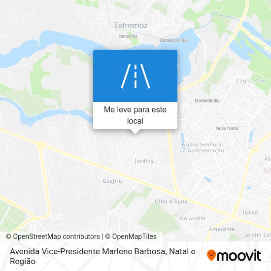 Avenida Vice-Presidente Marlene Barbosa mapa