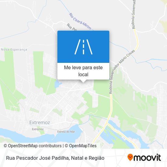 Rua Pescador José Padilha mapa