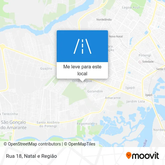 Rua 18 mapa