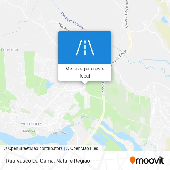 Rua Vasco Da Gama mapa