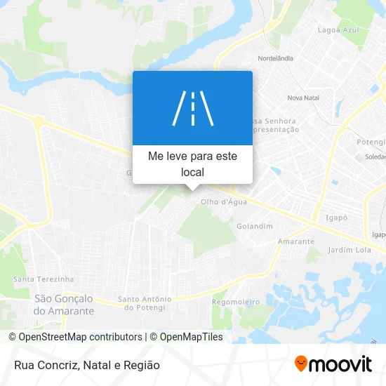 Rua Concriz mapa