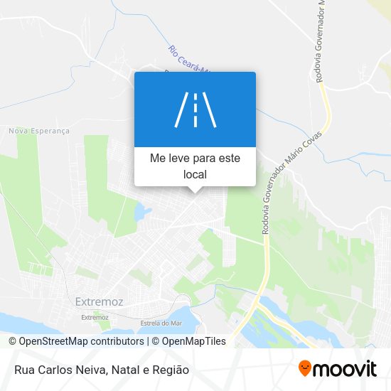 Rua Carlos Neiva mapa