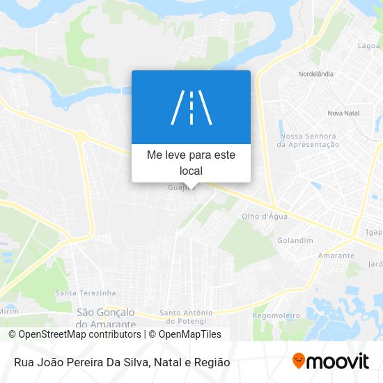 Rua João Pereira Da Silva mapa
