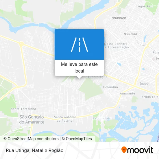 Rua Utinga mapa