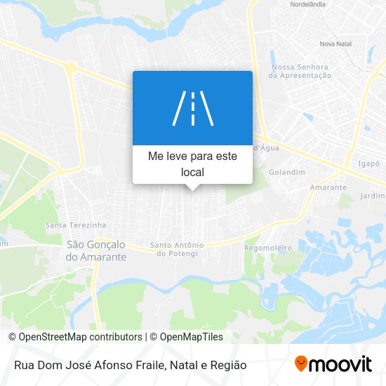 Rua Dom José Afonso Fraile mapa