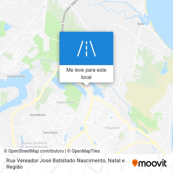 Rua Vereador José Batistado Nascimento mapa