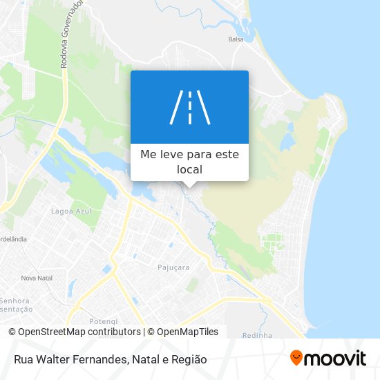 Rua Walter Fernandes mapa