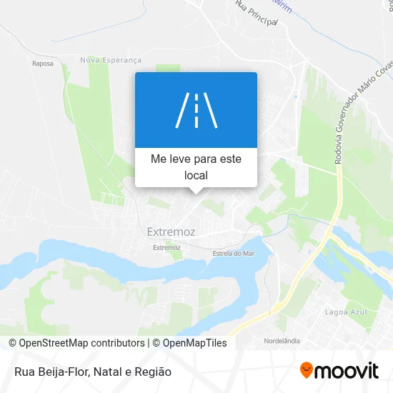 Rua Beija-Flor mapa