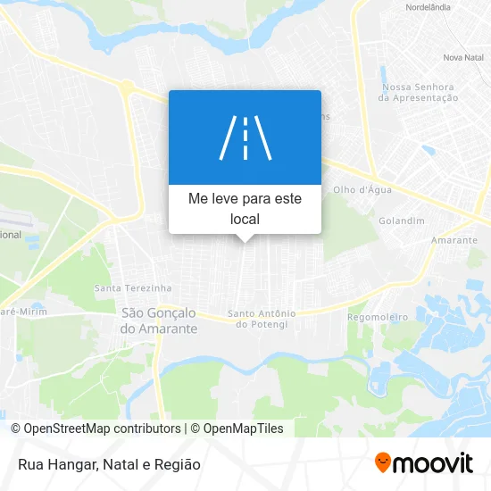 Rua Hangar mapa