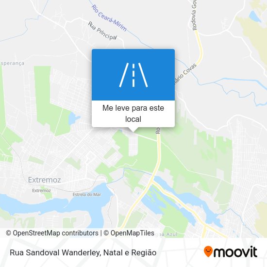 Rua Sandoval Wanderley mapa