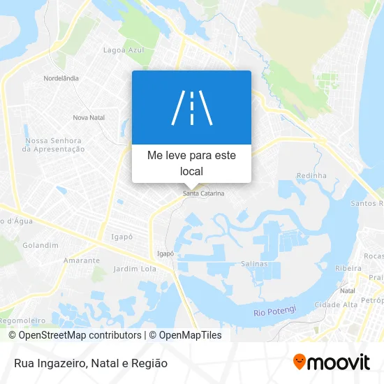 Rua Ingazeiro mapa