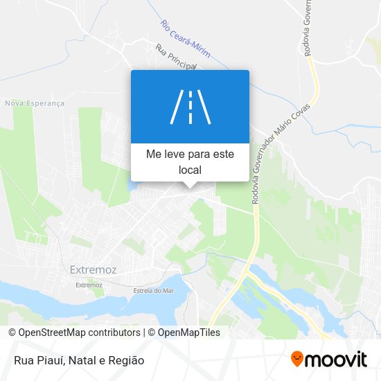 Rua Piauí mapa