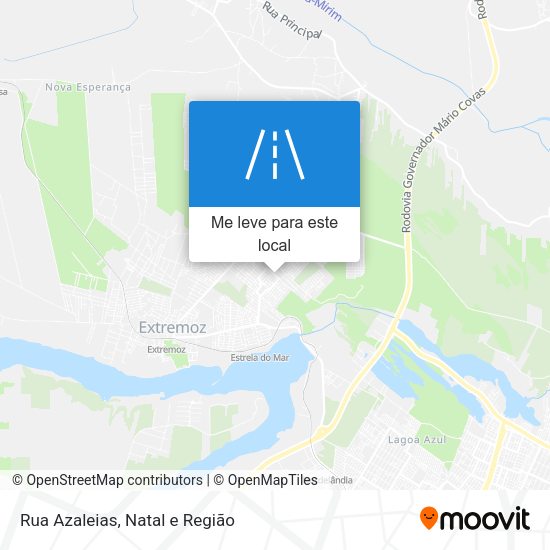 Rua Azaleias mapa