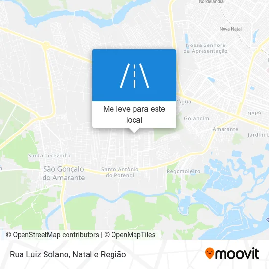 Rua Luiz Solano mapa
