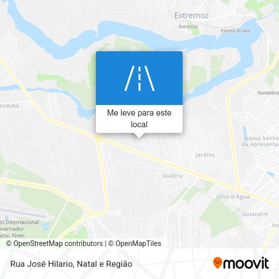 Rua José Hilario mapa
