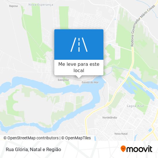 Rua Glória mapa