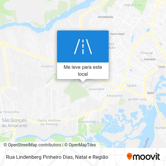 Rua Lindenberg Pinheiro Dias mapa