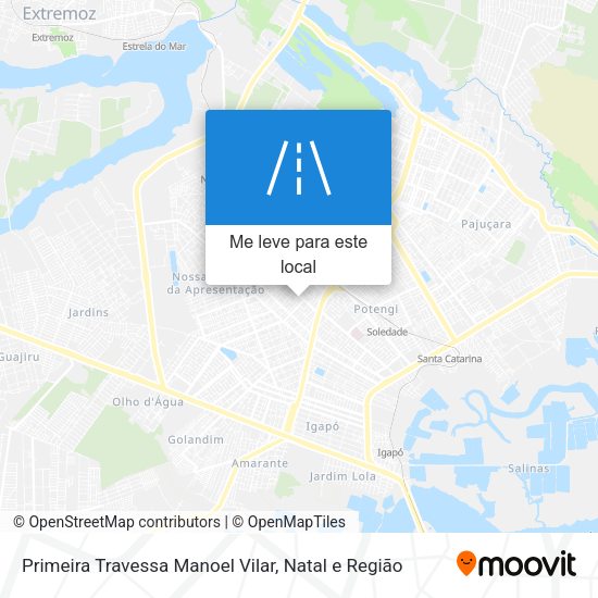 Primeira Travessa Manoel Vilar mapa
