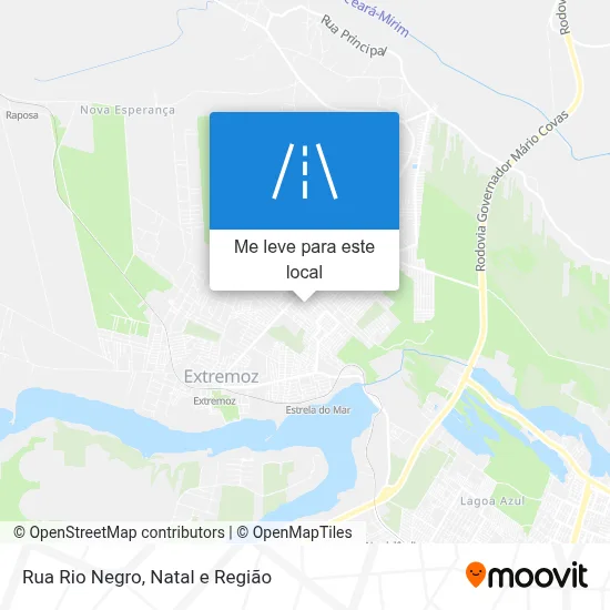 Rua Rio Negro mapa