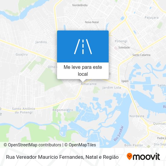 Rua Vereador Maurício Fernandes mapa