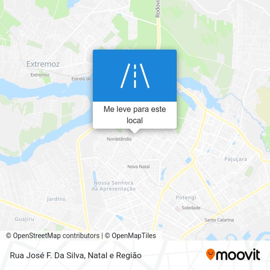 Rua José F. Da Silva mapa