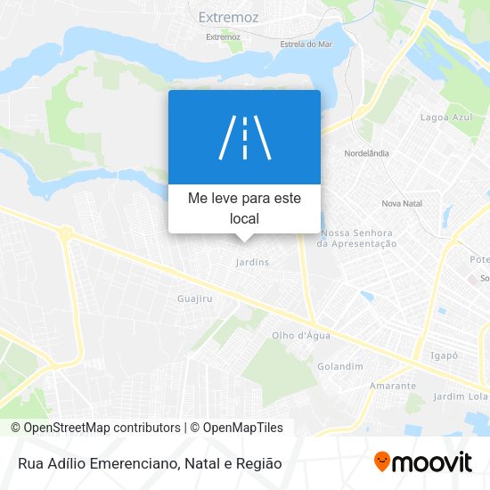 Rua Adílio Emerenciano mapa