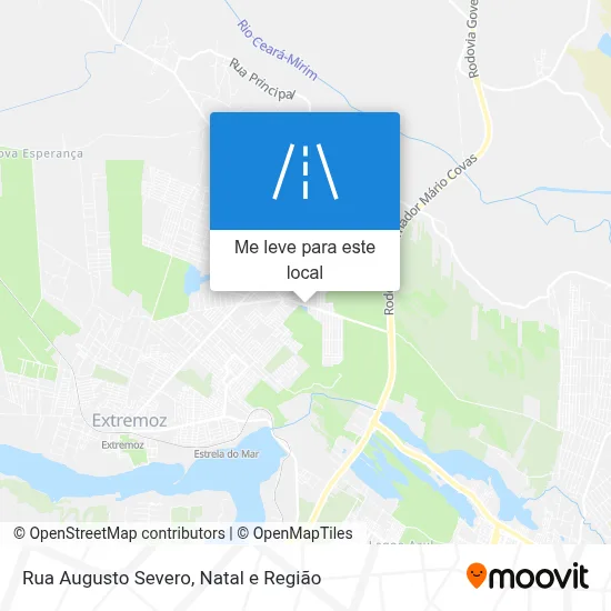 Rua Augusto Severo mapa