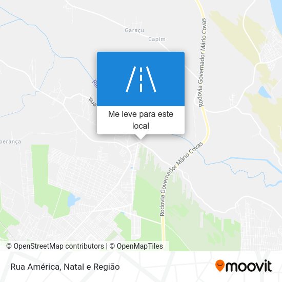 Rua América mapa