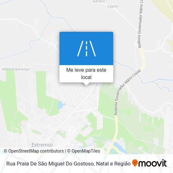 Rua Praia De São Miguel Do Gostoso mapa