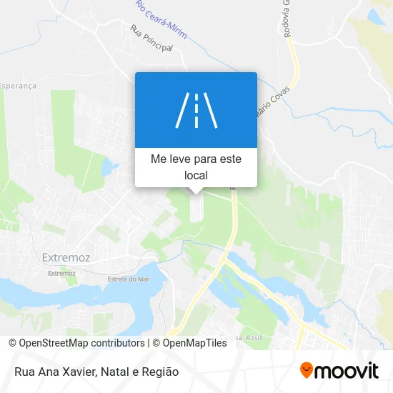 Rua Ana Xavier mapa