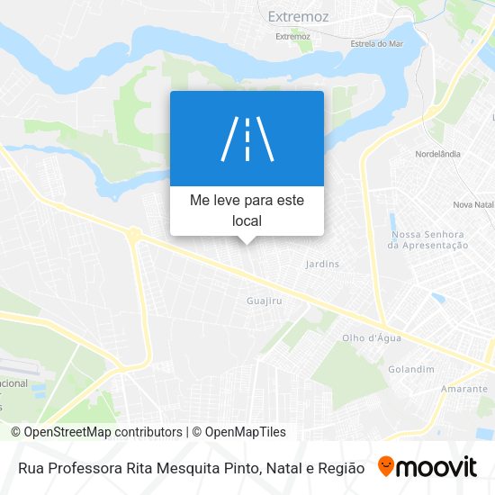 Rua Professora Rita Mesquita Pinto mapa