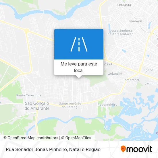 Rua Senador Jonas Pinheiro mapa