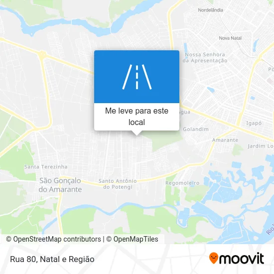 Rua 80 mapa