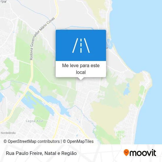 Rua Paulo Freire mapa