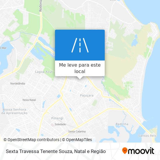 Sexta Travessa Tenente Souza mapa