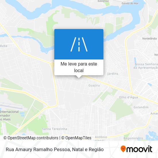 Rua Amaury Ramalho Pessoa mapa