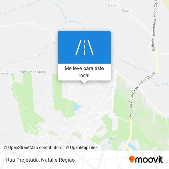 Rua Projetada mapa