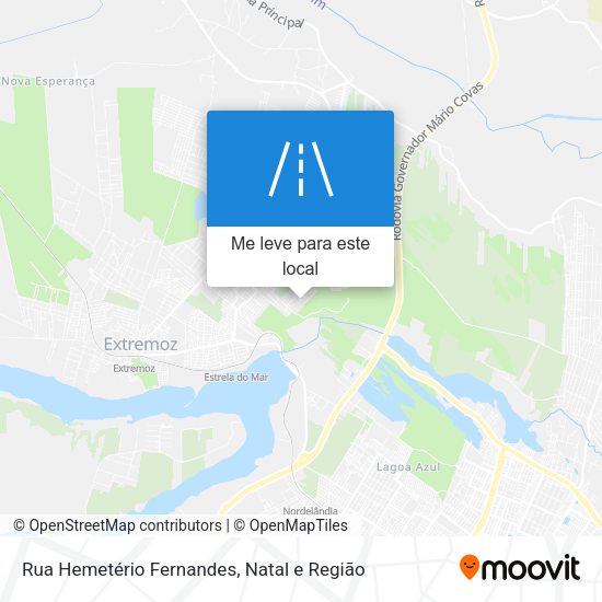 Rua Hemetério Fernandes mapa