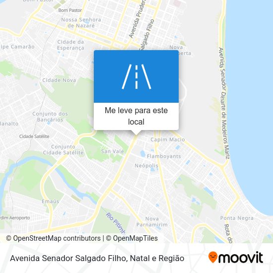 Avenida Senador Salgado Filho mapa