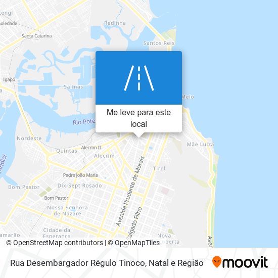 Rua Desembargador Régulo Tinoco mapa