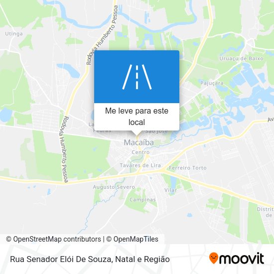 Rua Senador Elói De Souza mapa