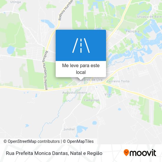 Rua Prefeita Monica Dantas mapa