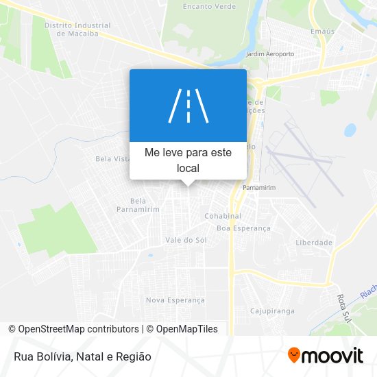 Rua Bolívia mapa