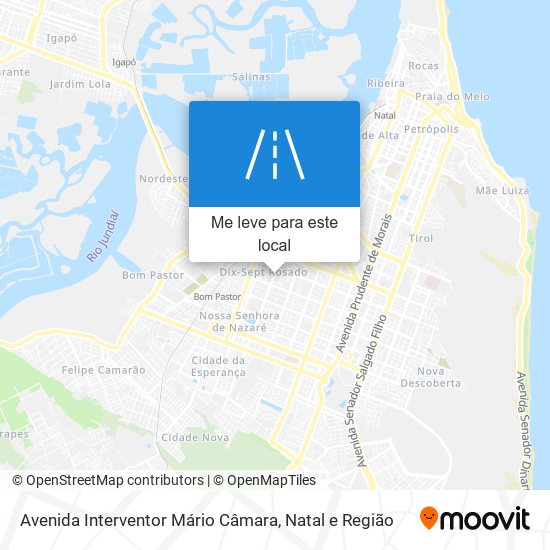 Avenida Interventor Mário Câmara mapa