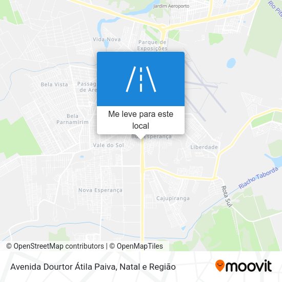 Avenida Dourtor Átila Paiva mapa