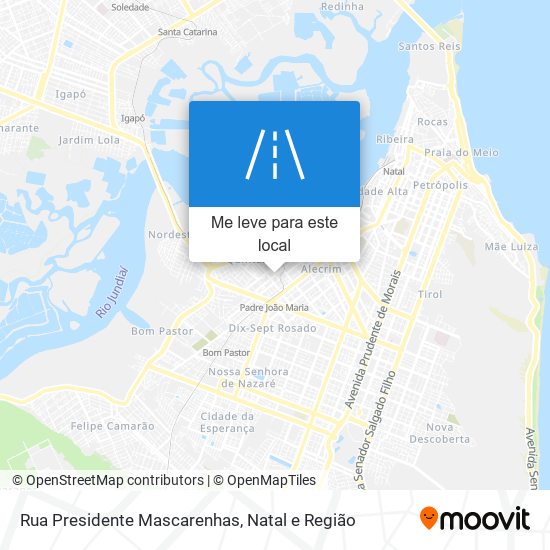Rua Presidente Mascarenhas mapa