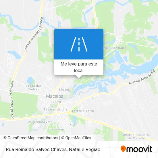 Rua Reinaldo Salves Chaves mapa