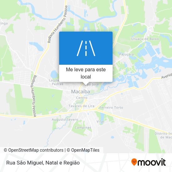 Rua São Miguel mapa
